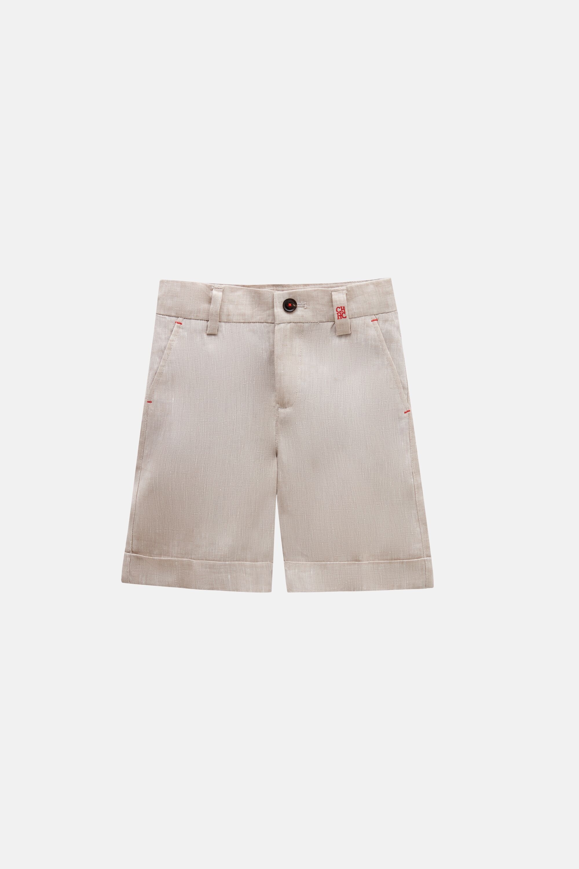 Linen Regular Fit Bermuda Shorts