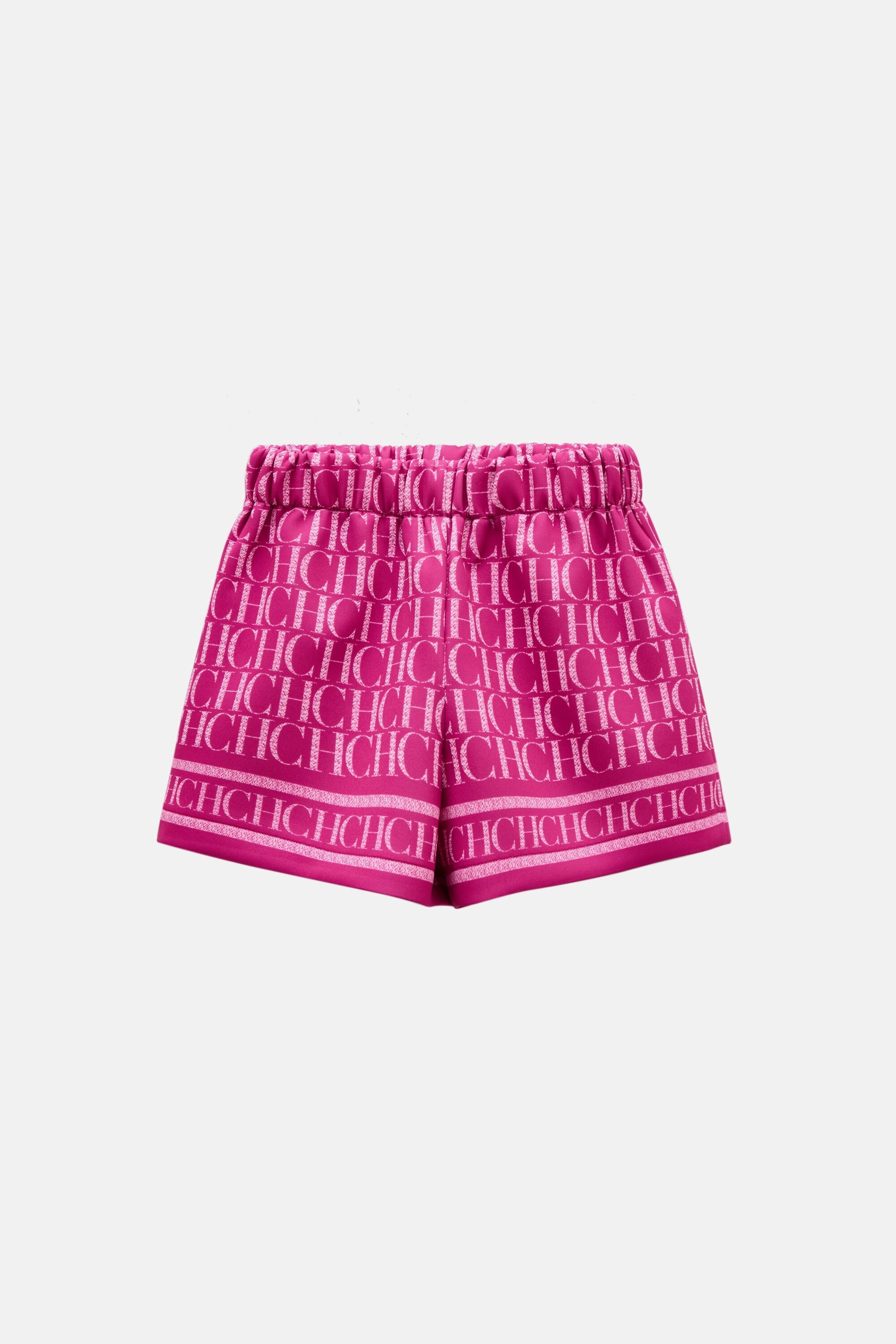 Print Neoprene Bermuda Shorts