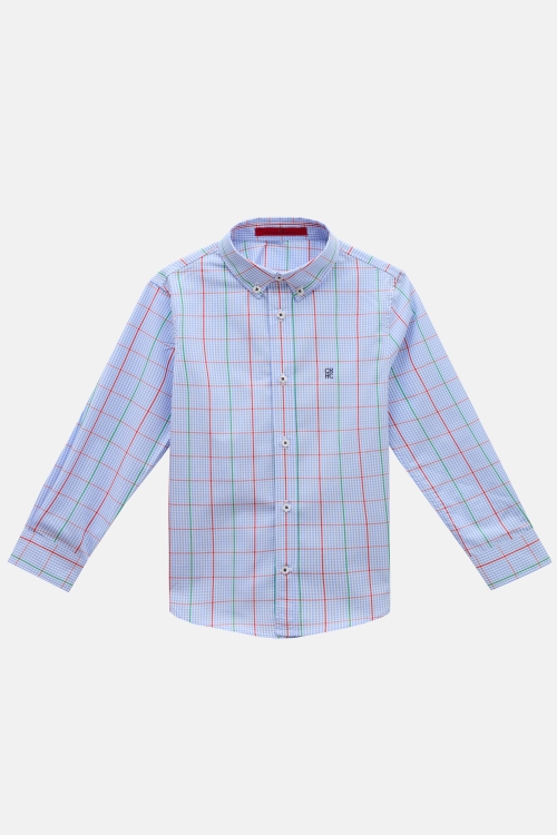 CHECKED POPLIN SHIRT