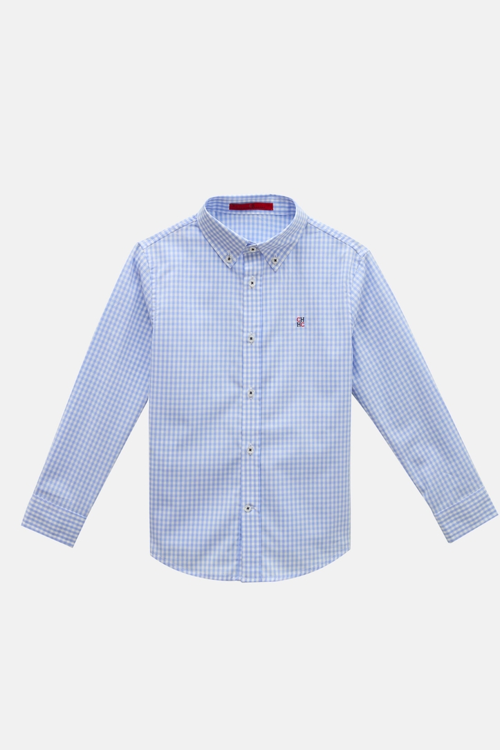 Gingham Check Poplin Shirt