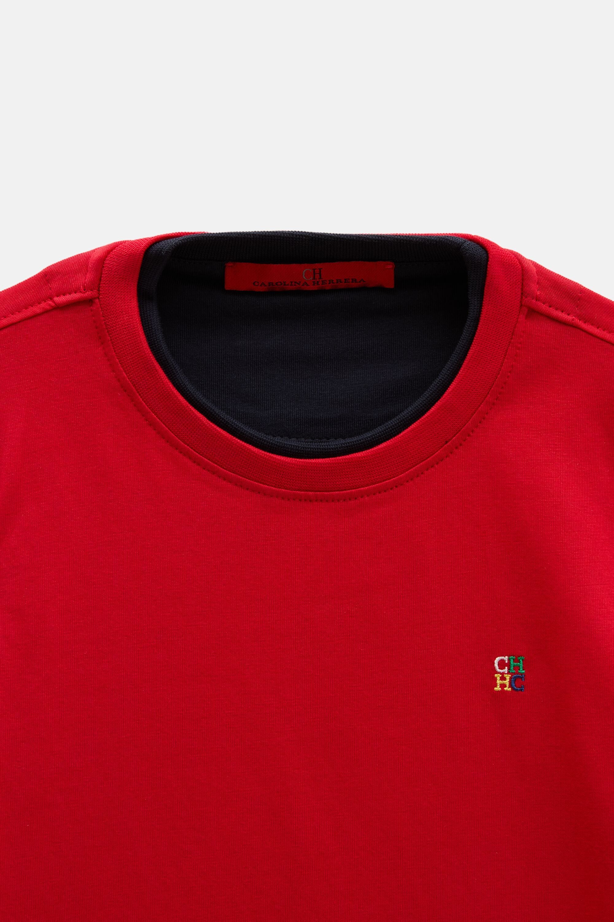 CH Double T-Shirt red - CH Carolina Herrera United States