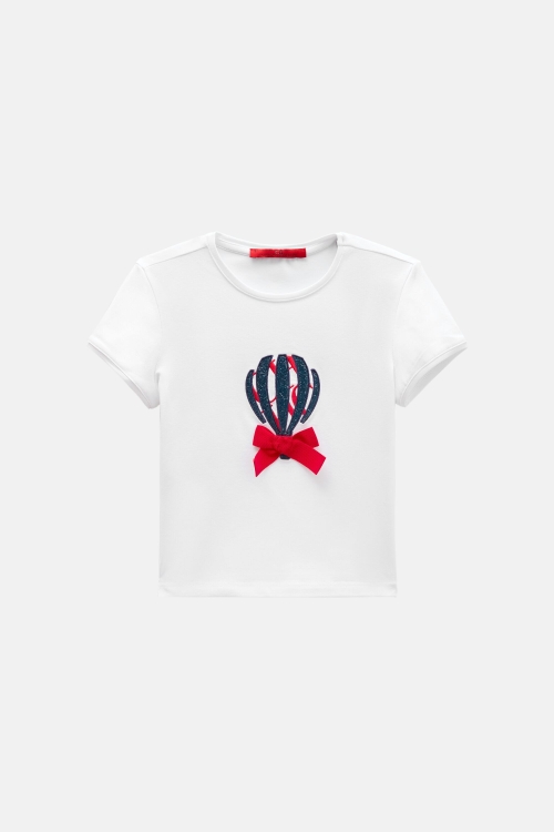 CAMISETA BORDADO GLOBO