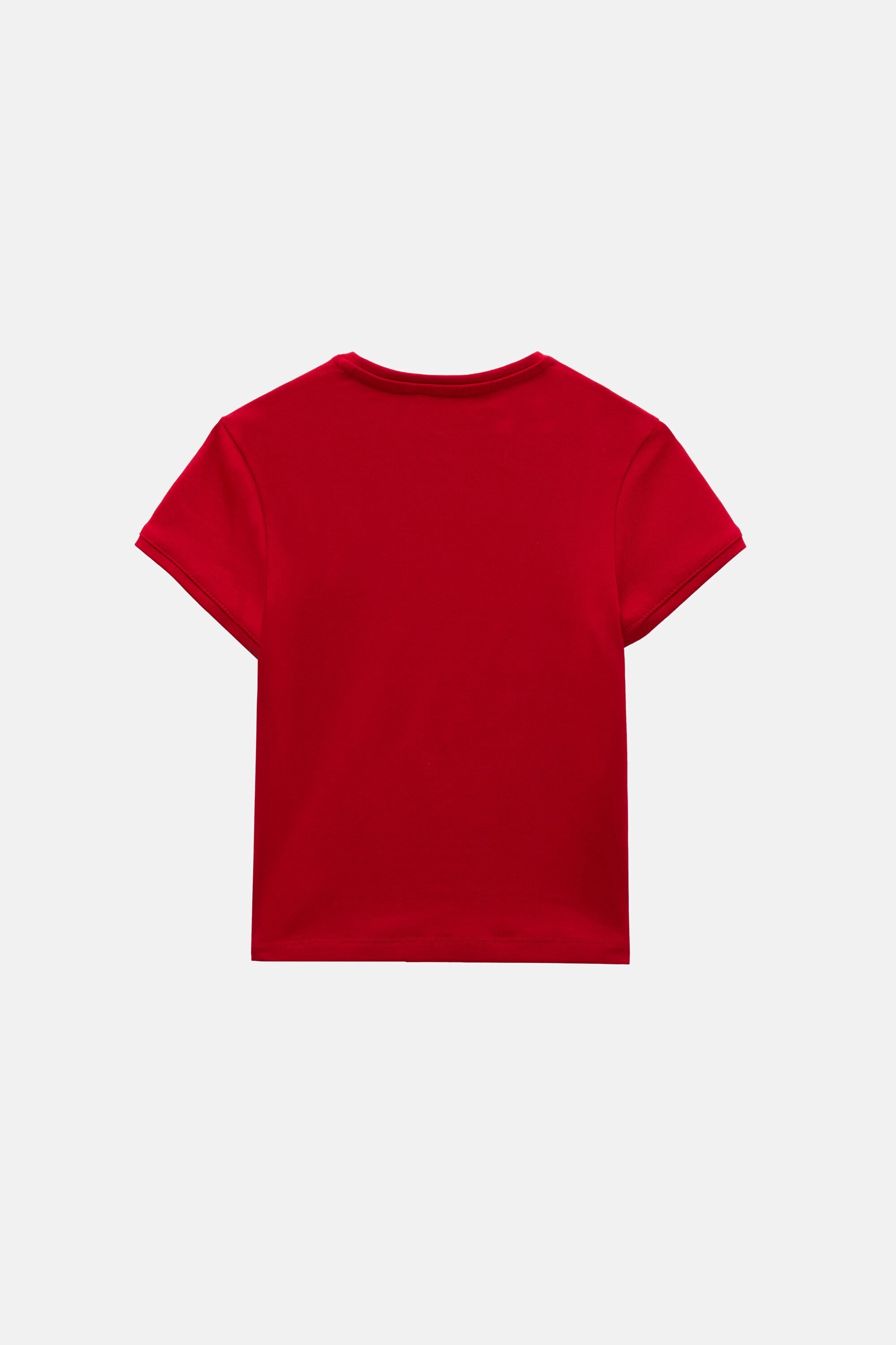 美品 キャロリーナへレラ Tシャツ リボン 花柄 パール ロゴデザイン