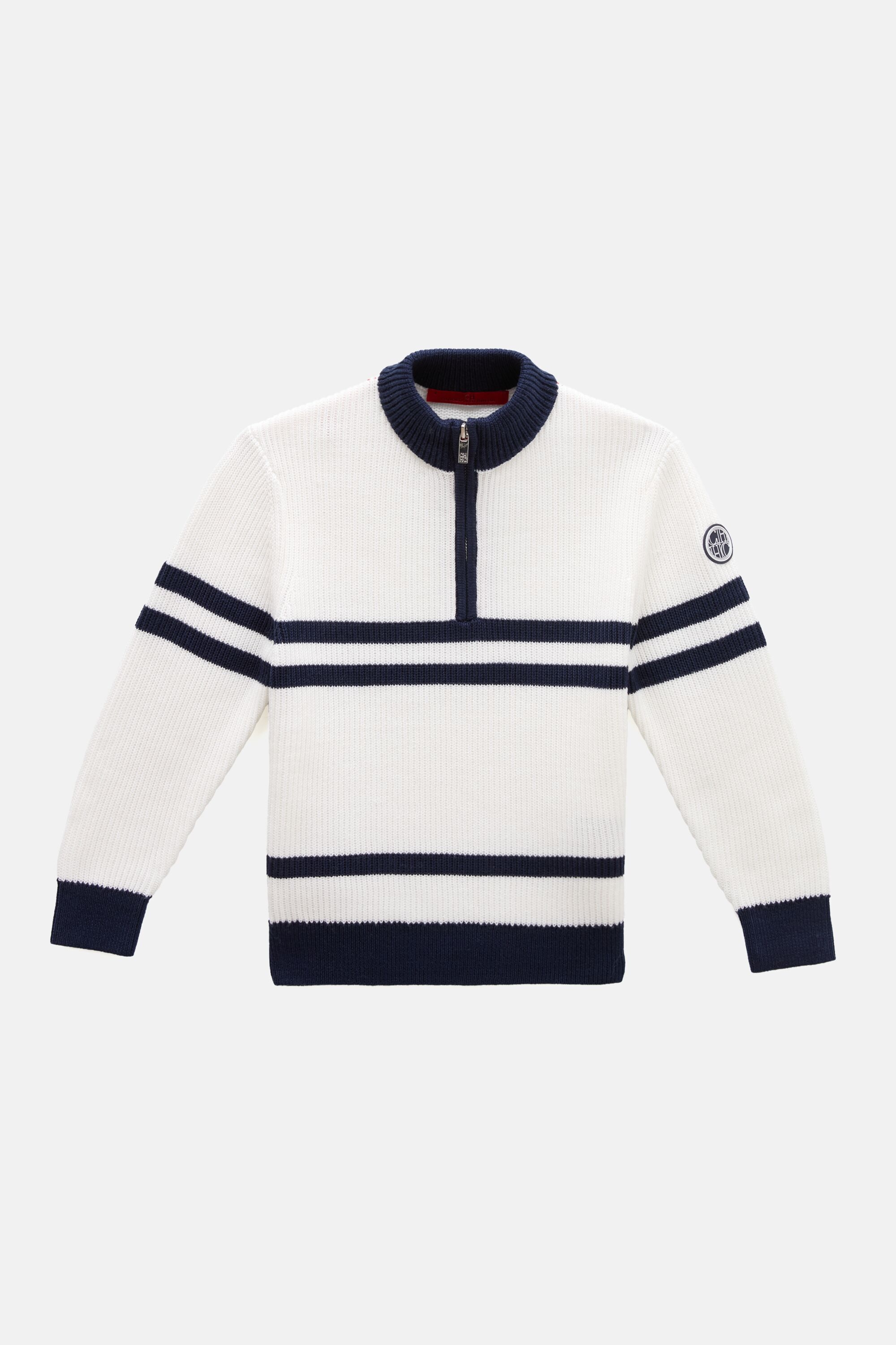 Gassed Cotton Half-Zip Sweater