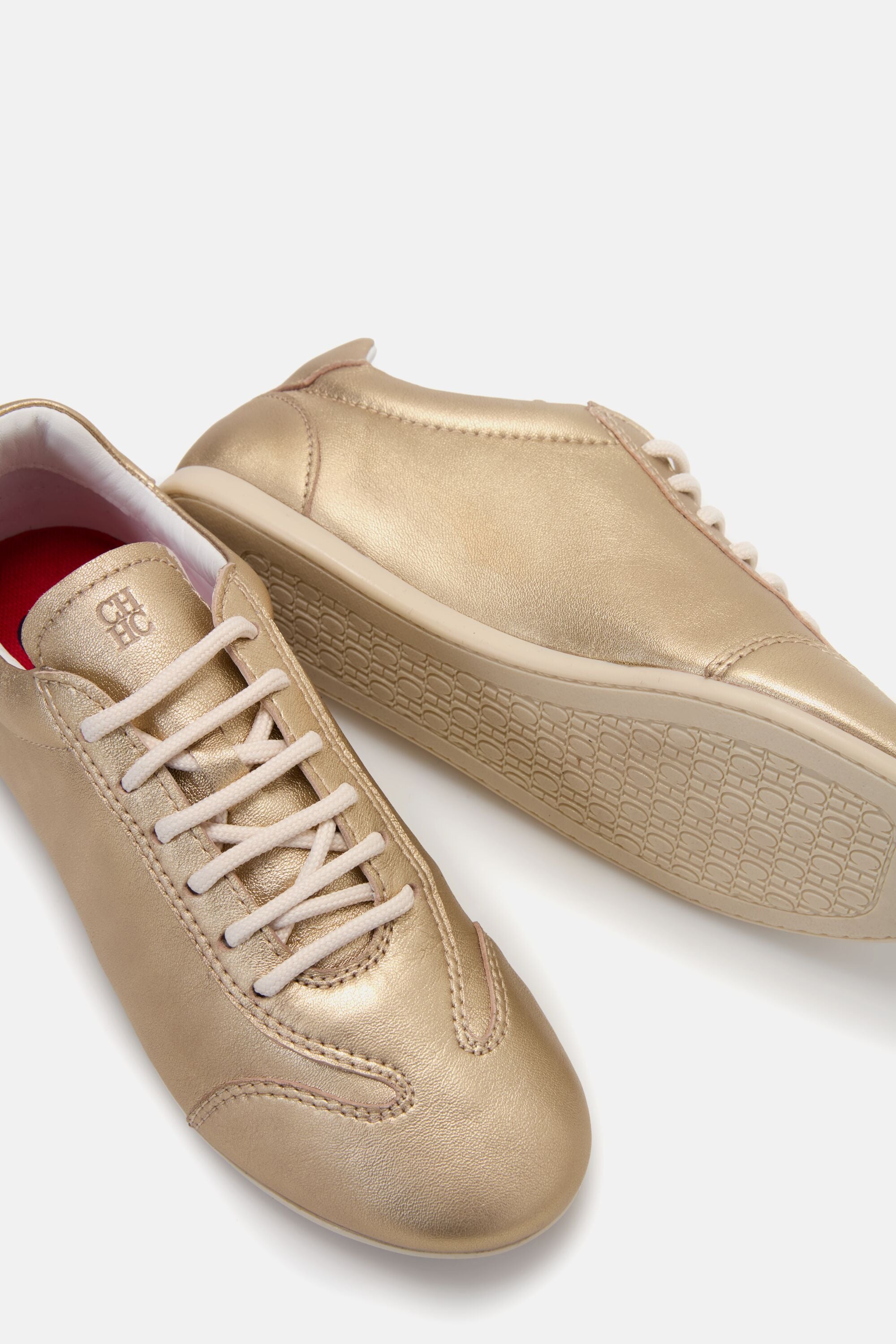 Blasn Leather Sneakers gold - CH Carolina Herrera United States Blasn Leather Sneakers gold - CH Carolina Herrera United States
