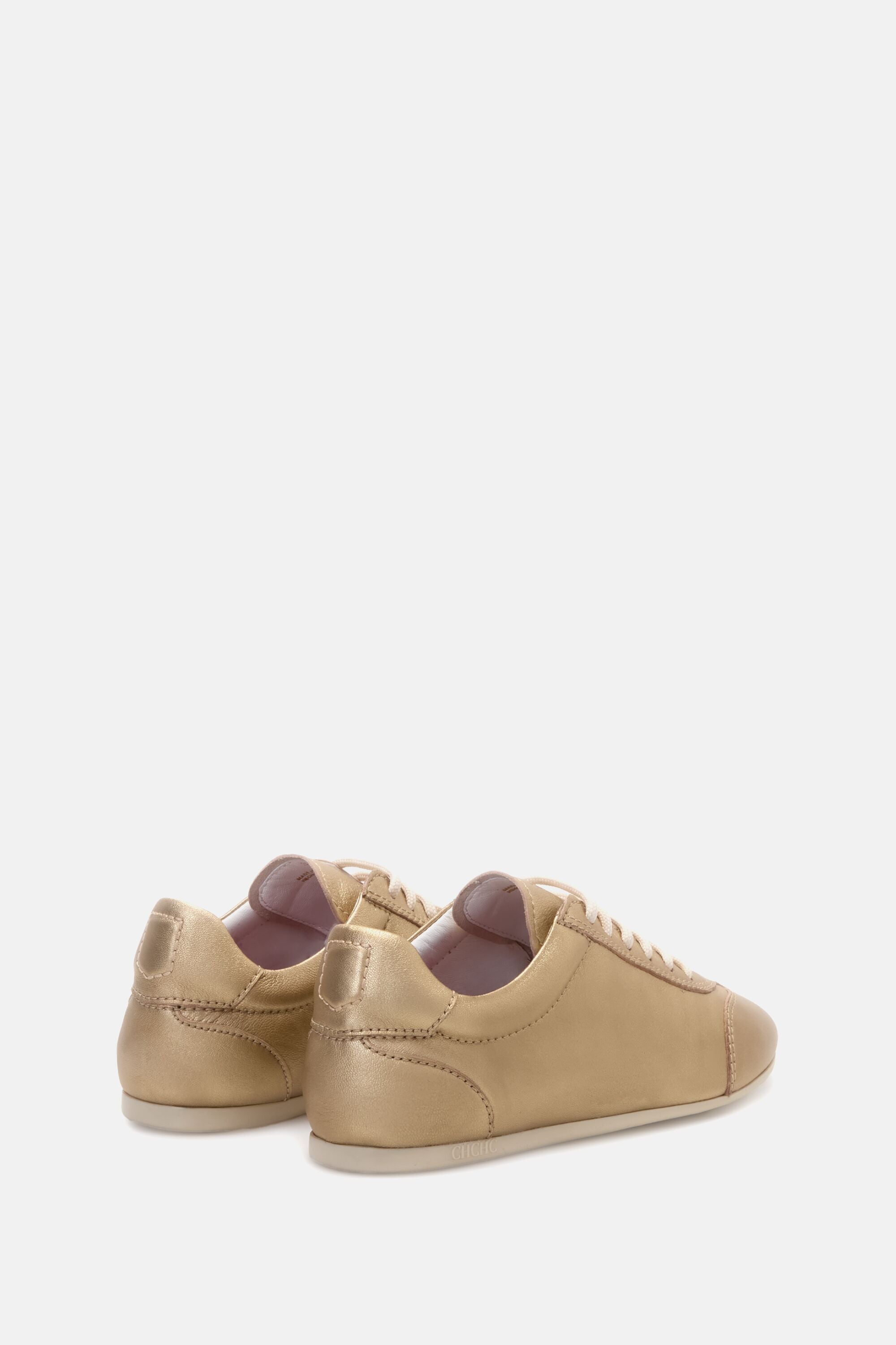 Blasn Leather Sneakers gold - CH Carolina Herrera United States