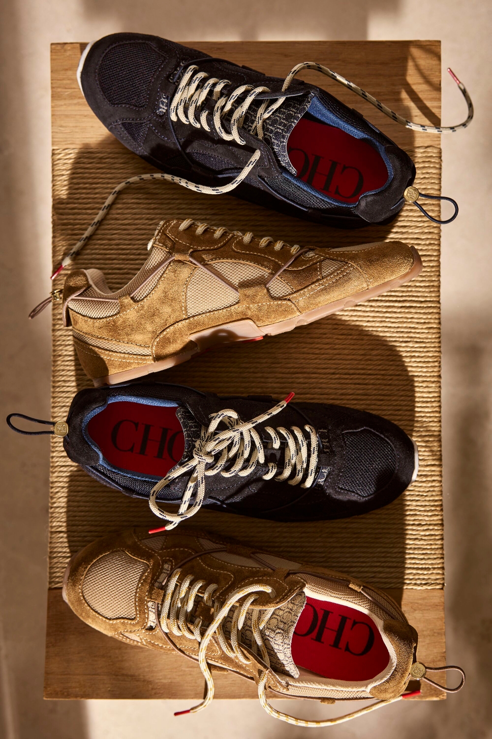 CHARAMBA LEATHER AND MESH RUNNERS