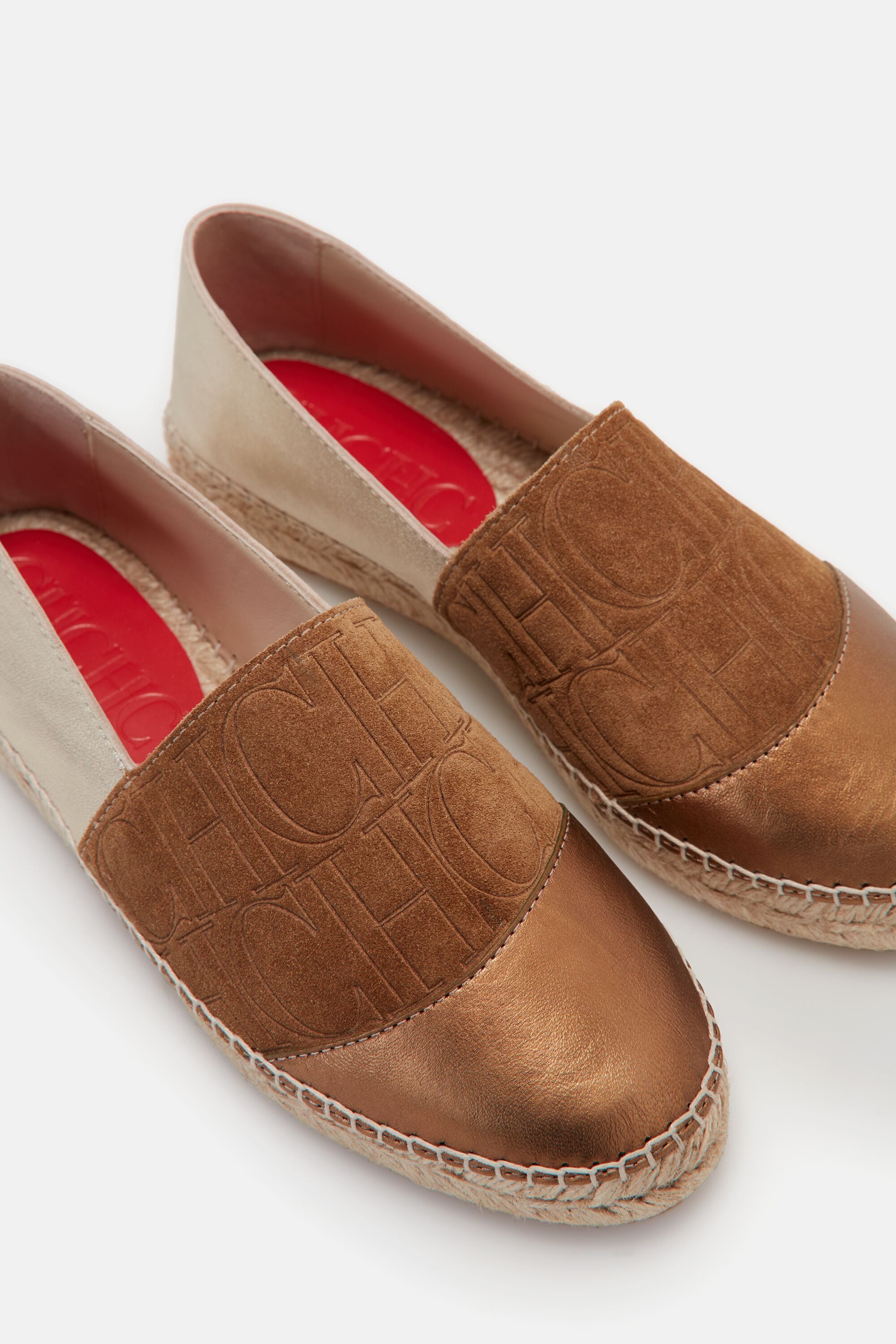 Matryoshka Leather Espadrilles gold - CH Carolina Herrera 