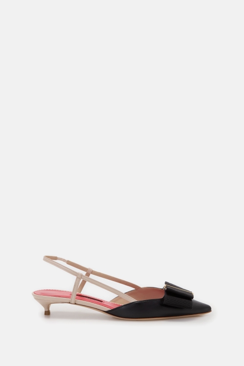 LACITO INSIGNIA 20 LEATHER SLINGBACK PUMPS