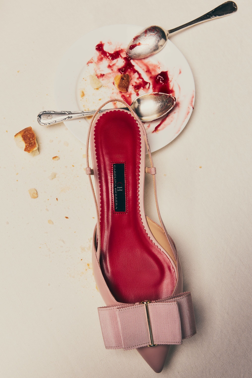 LACITO INSIGNIA 80 LEATHER SLINGBACK PUMPS