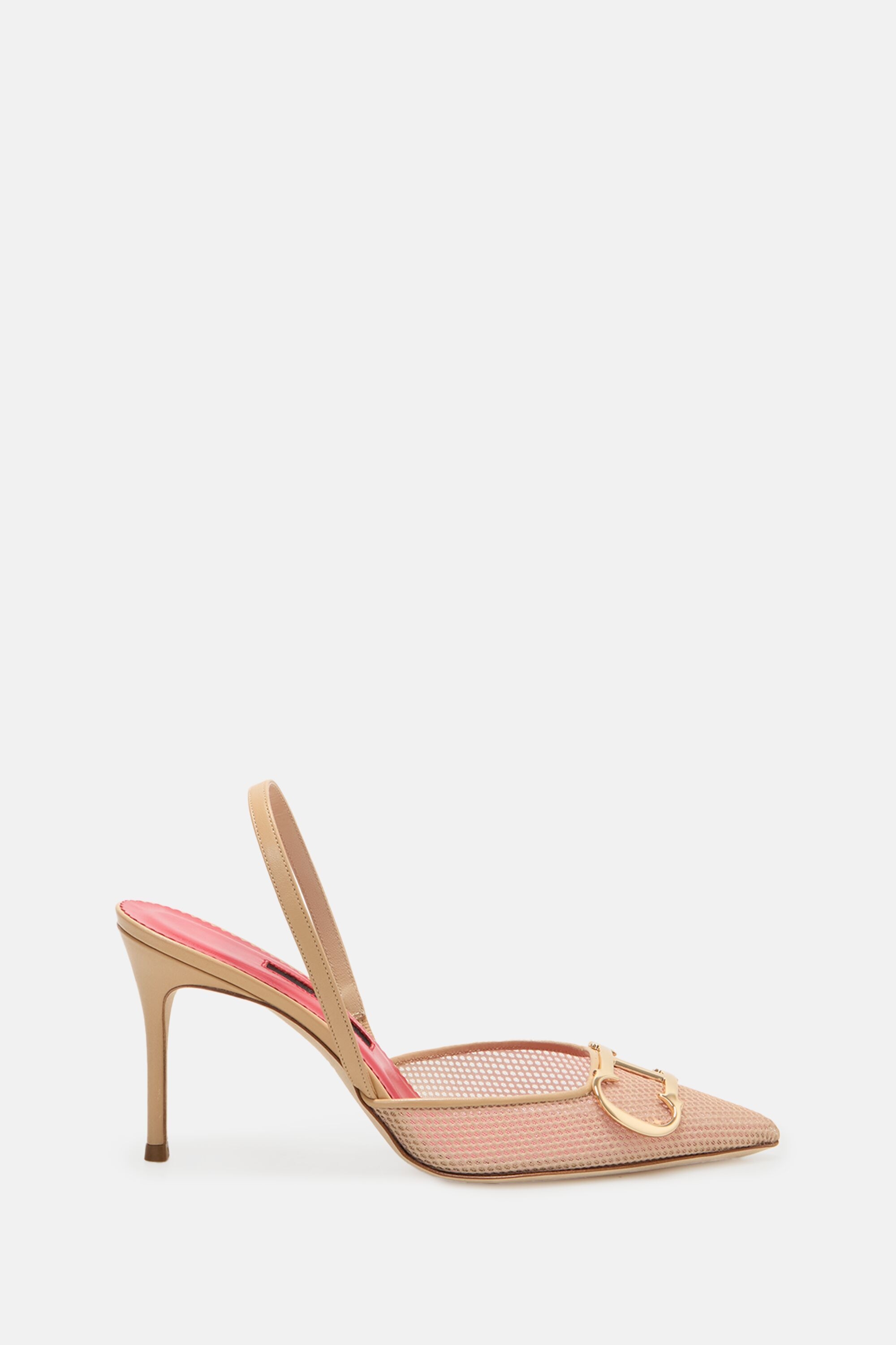 Initials Insignia 80 Mesh Slingback Pumps