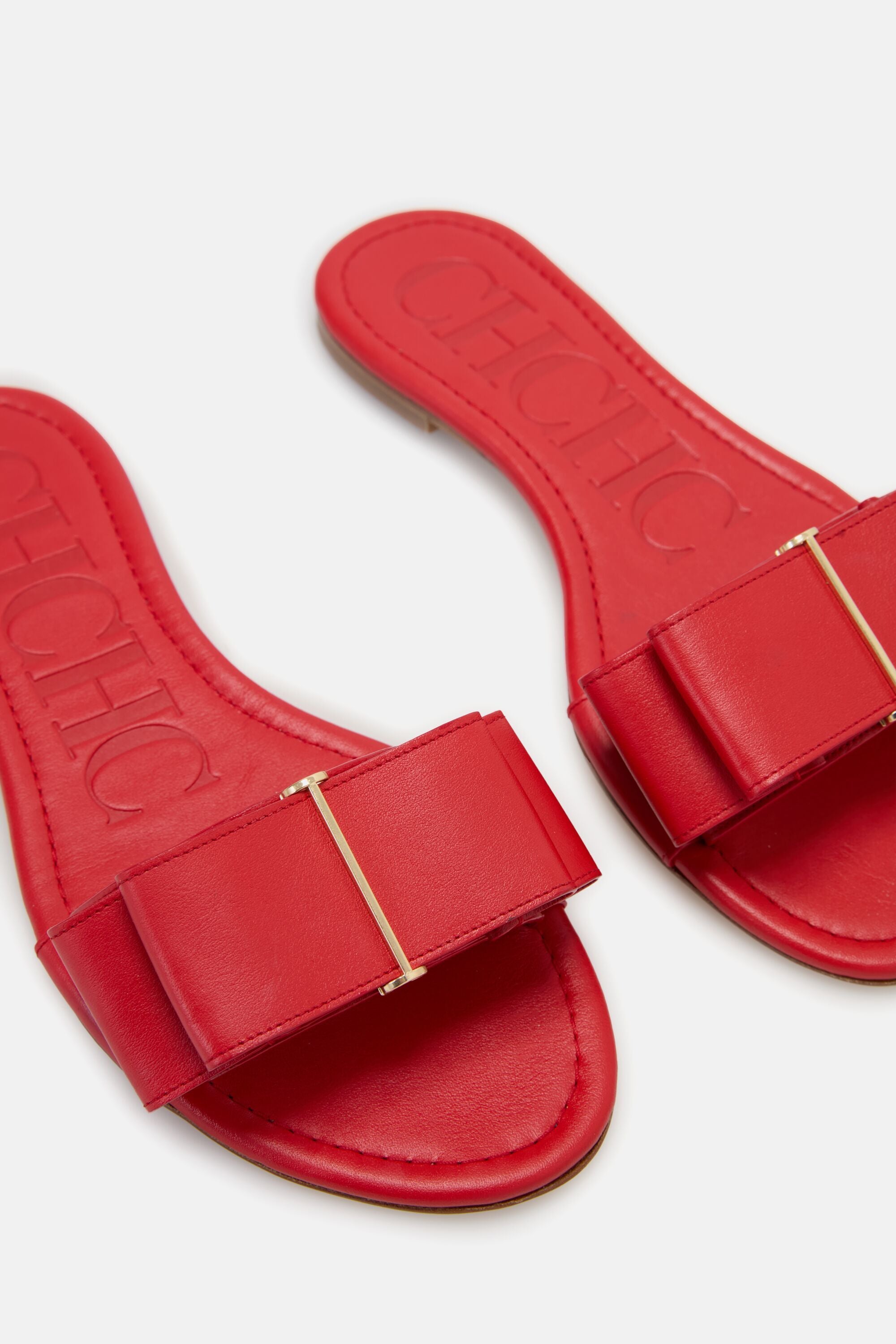 【SCENERITY】Leather Slider Black Leather slides | PRADA