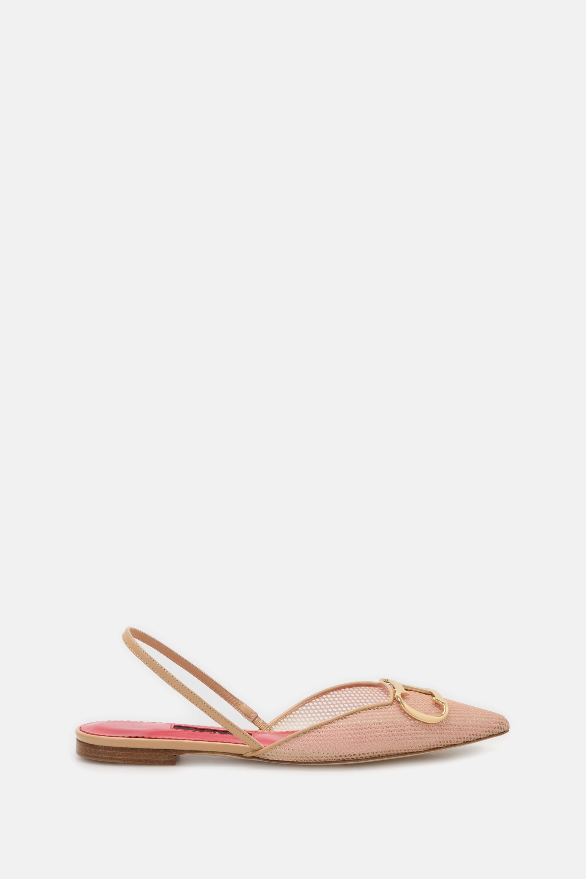 Initials Insignia Mesh Slingback Flats