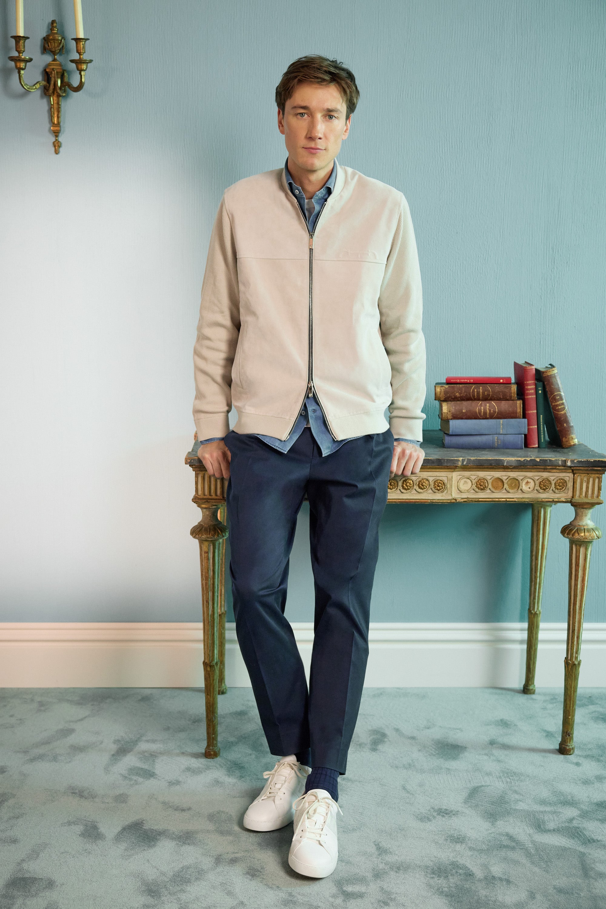 CAROLINA HERRERA スプリングコート キャロリーナヘレラ スプリング ベルト付き ステンカラーコート