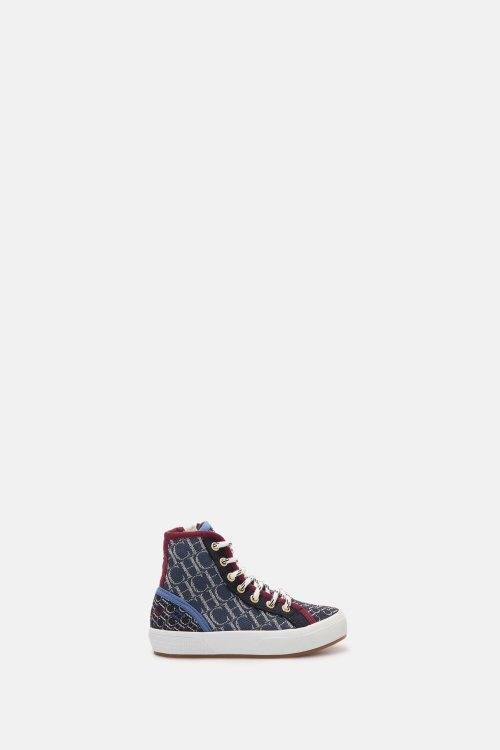 SANTORINI CANVAS HIGH-TOP SNEAKERS