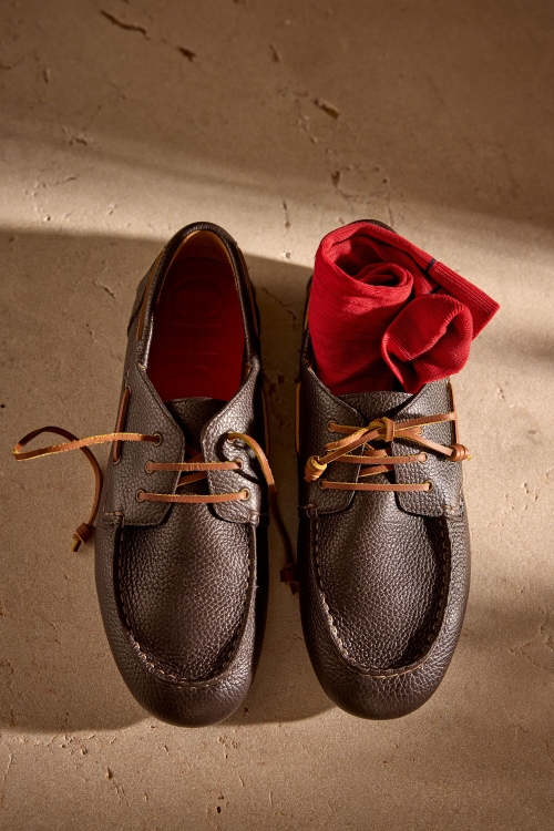 DOMA INSIGNIA LEATHER LOAFERS