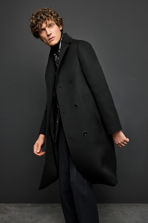 WOOL DOUBLE-BREASTED COAT