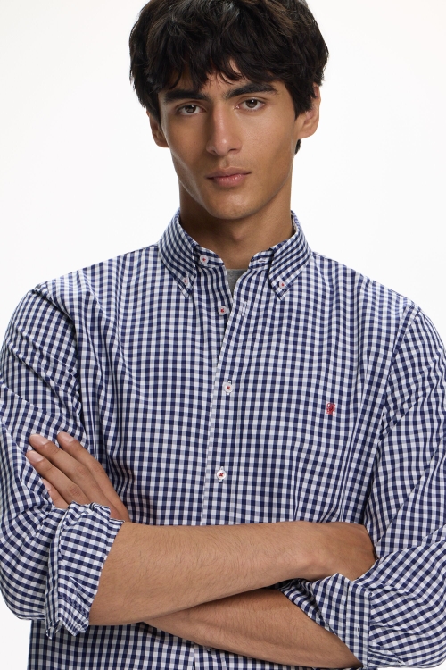 CAMISA DE POPELÍN DE CUADRO VICHY