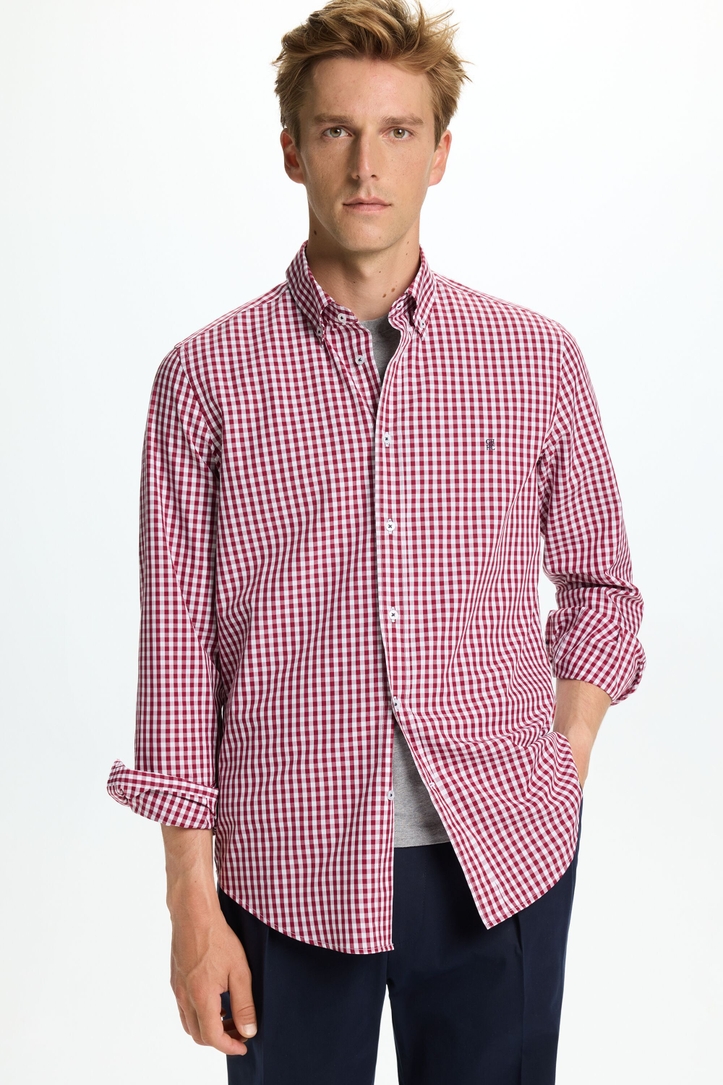 Gingham Check Poplin Shirt