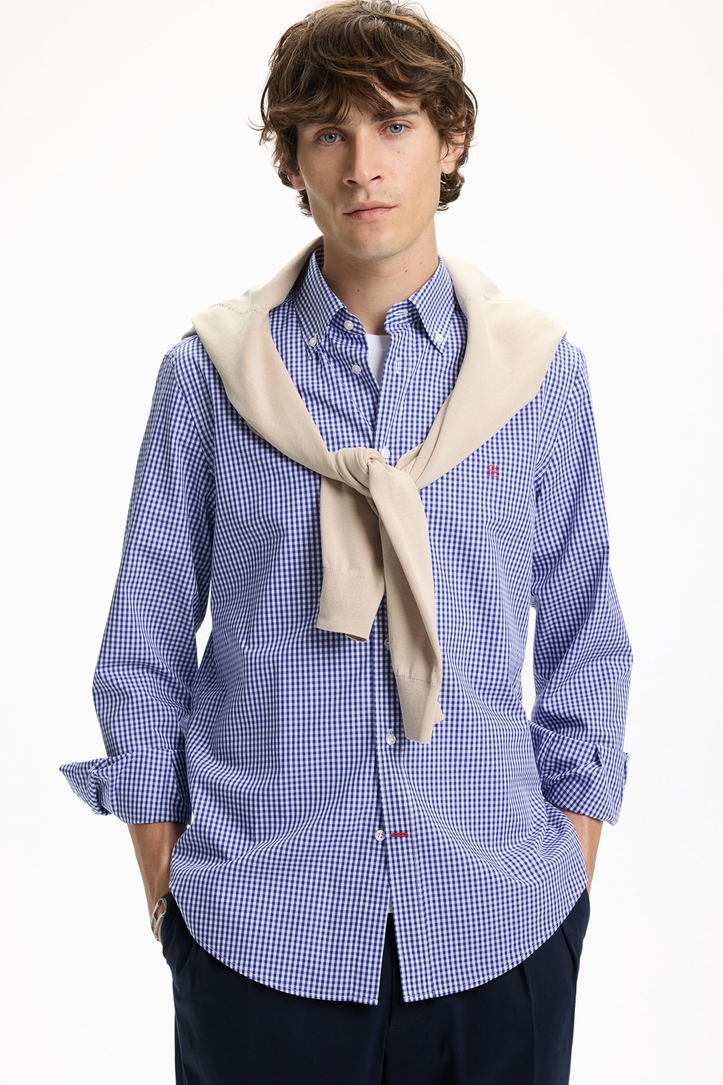 Gingham Check Poplin Shirt