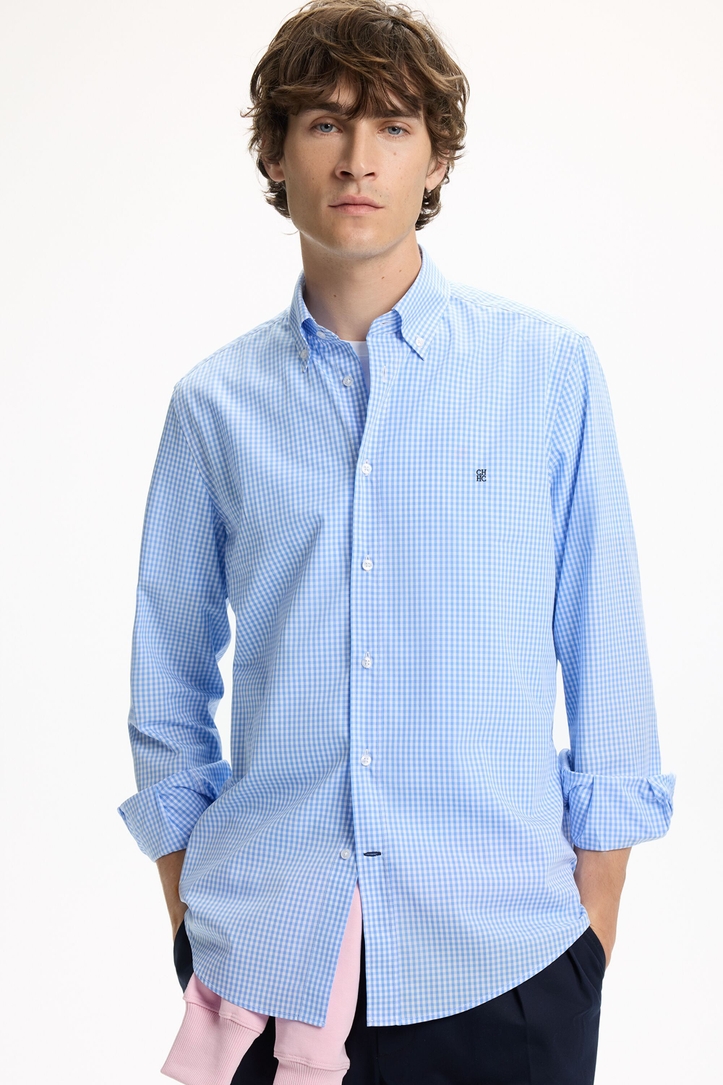 Camisa de Popelín de Cuadro Vichy
