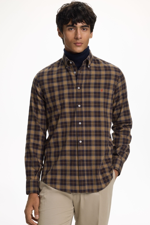 TARTAN CHECKERED TWILL SHIRT