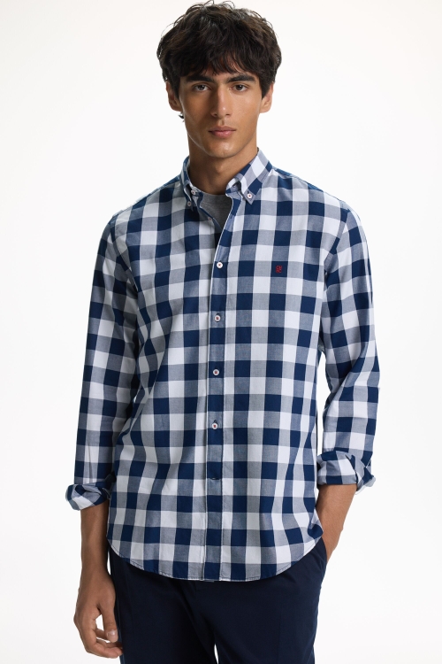 CHECKERED TWILL SHIRT