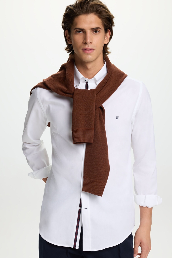 Oxford Shirt with Grosgrain