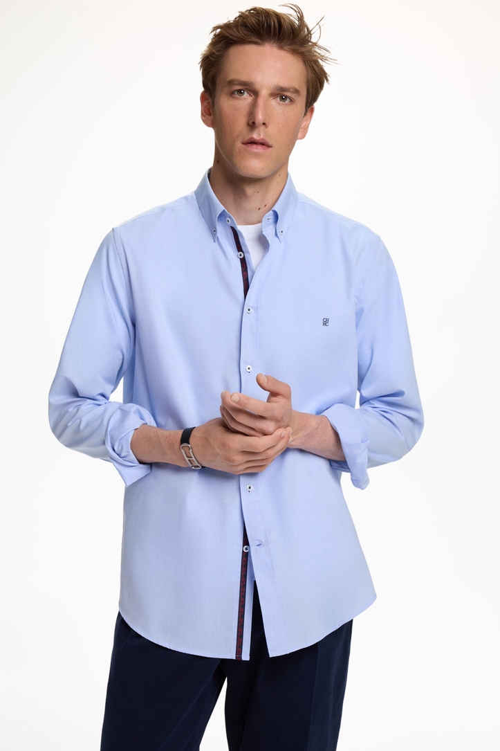 Oxford Shirt with Grosgrain
