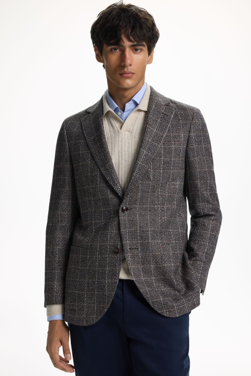 RELAXED FIT WELSH CHECK JACKET
