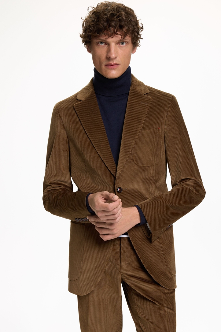 Cotton Twill Relaxed Fit Suit Jacket