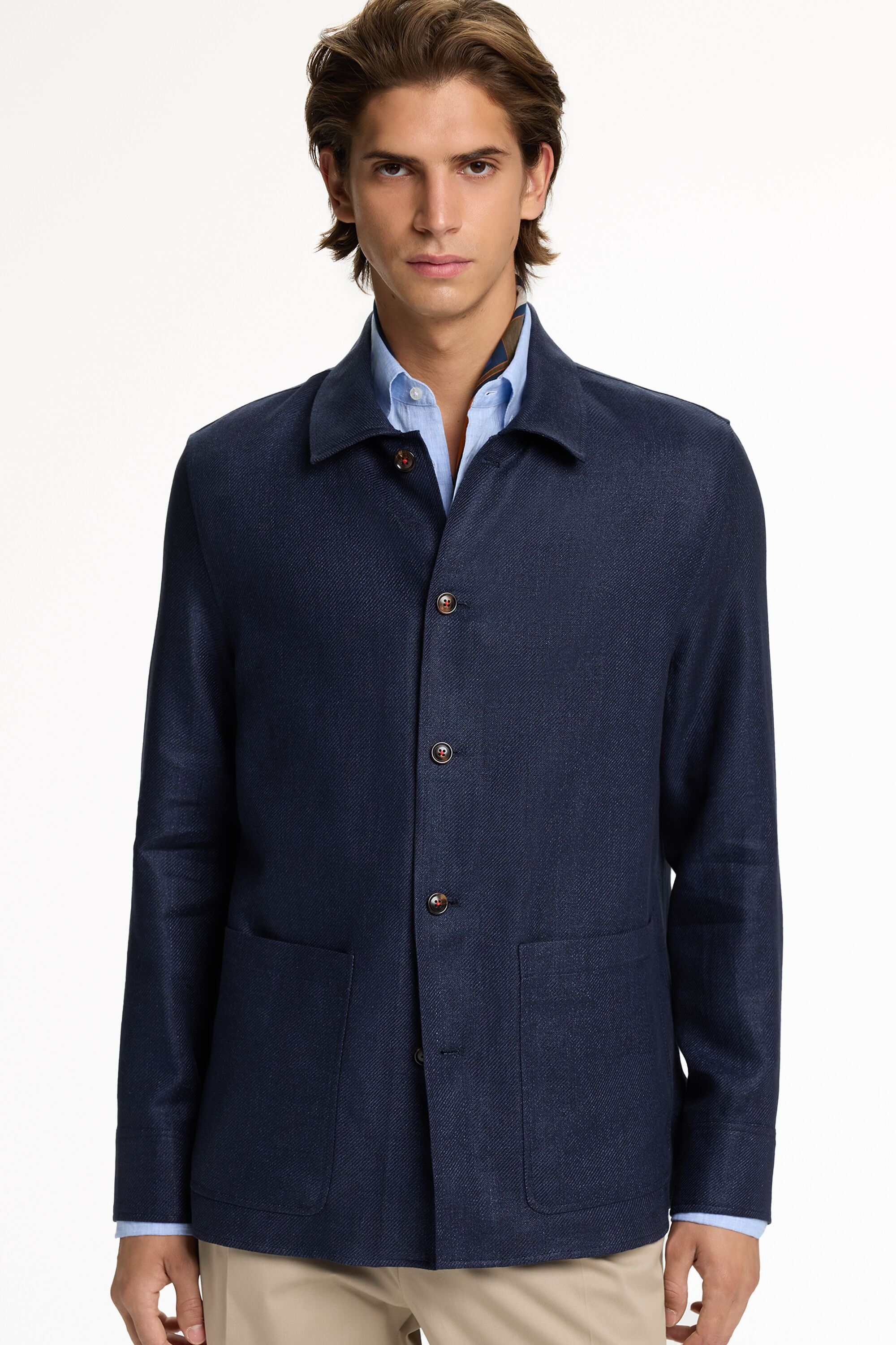 Linen and Cotton Overshirt