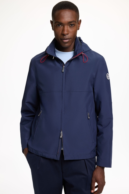 HOODED TECHNICAL NYLON WINDBREAKER