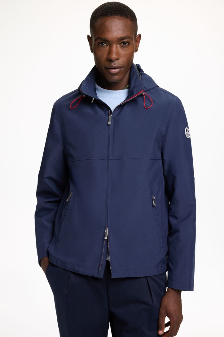 Hooded Technical Nylon Windbreaker