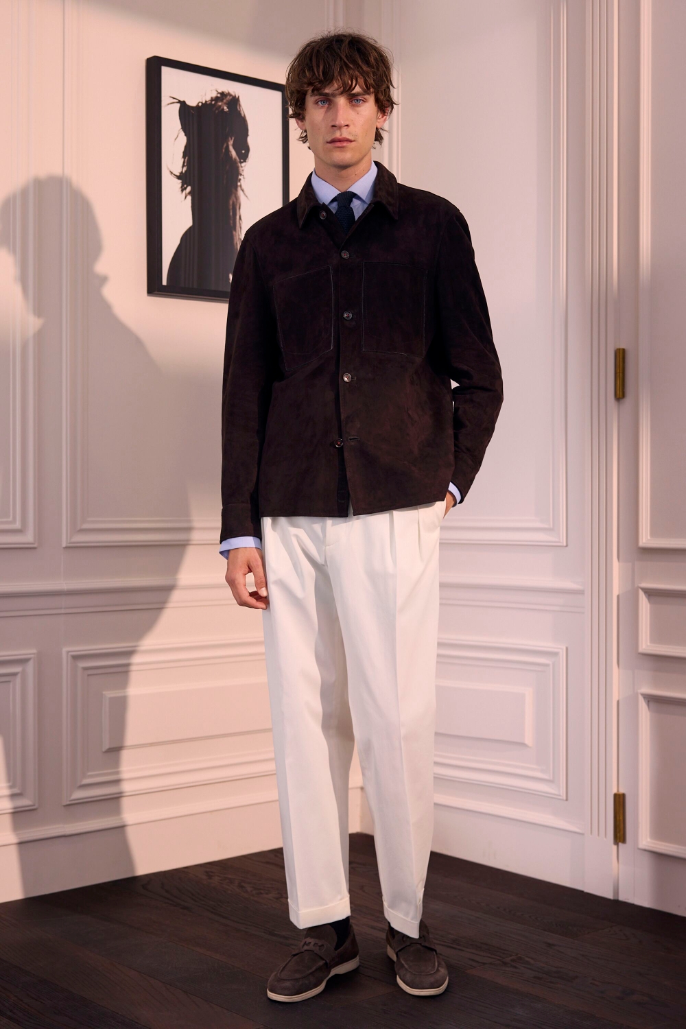 COTTON MICRO TWILL RELAXED FIT PANTS