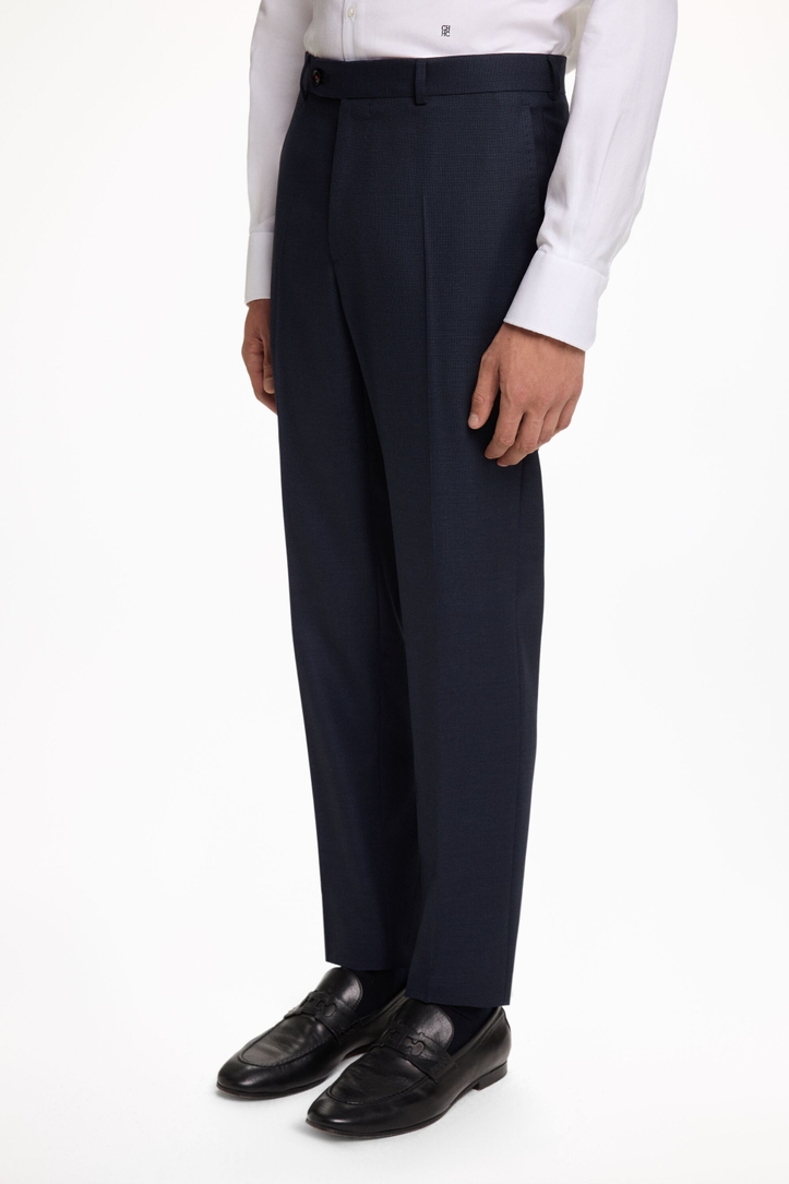 Textured Wool Classic Fit Suit Pants