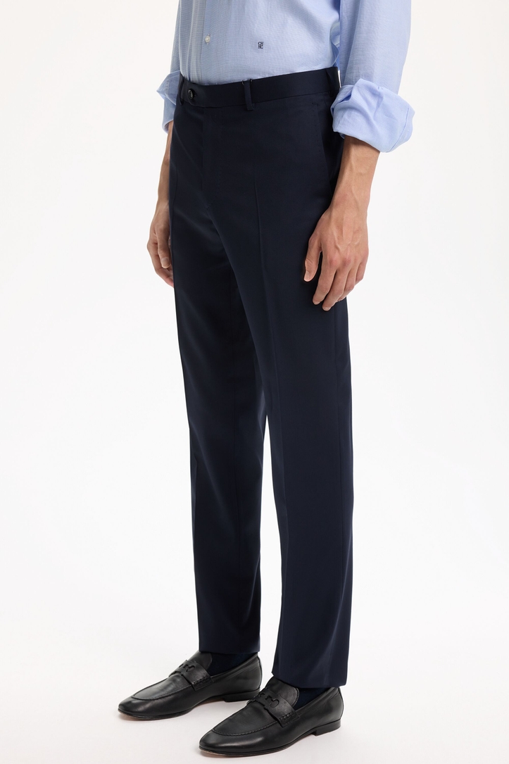 Pantalón de Traje Classic Fit de Sarga Lana