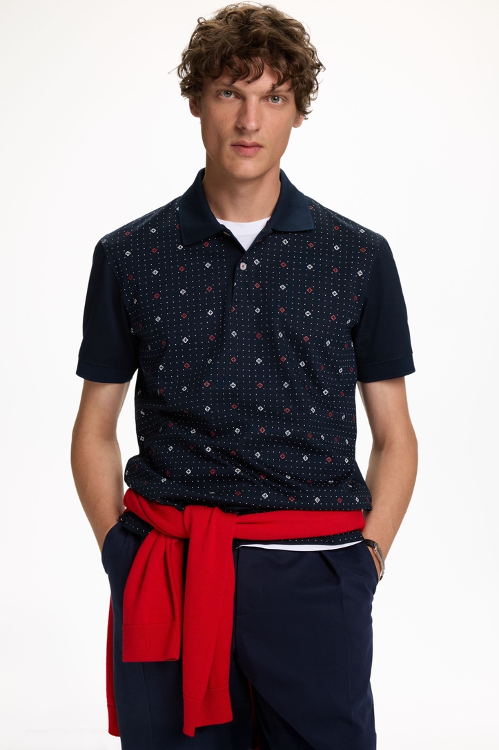 Roseta-Chs Print Jersey Polo