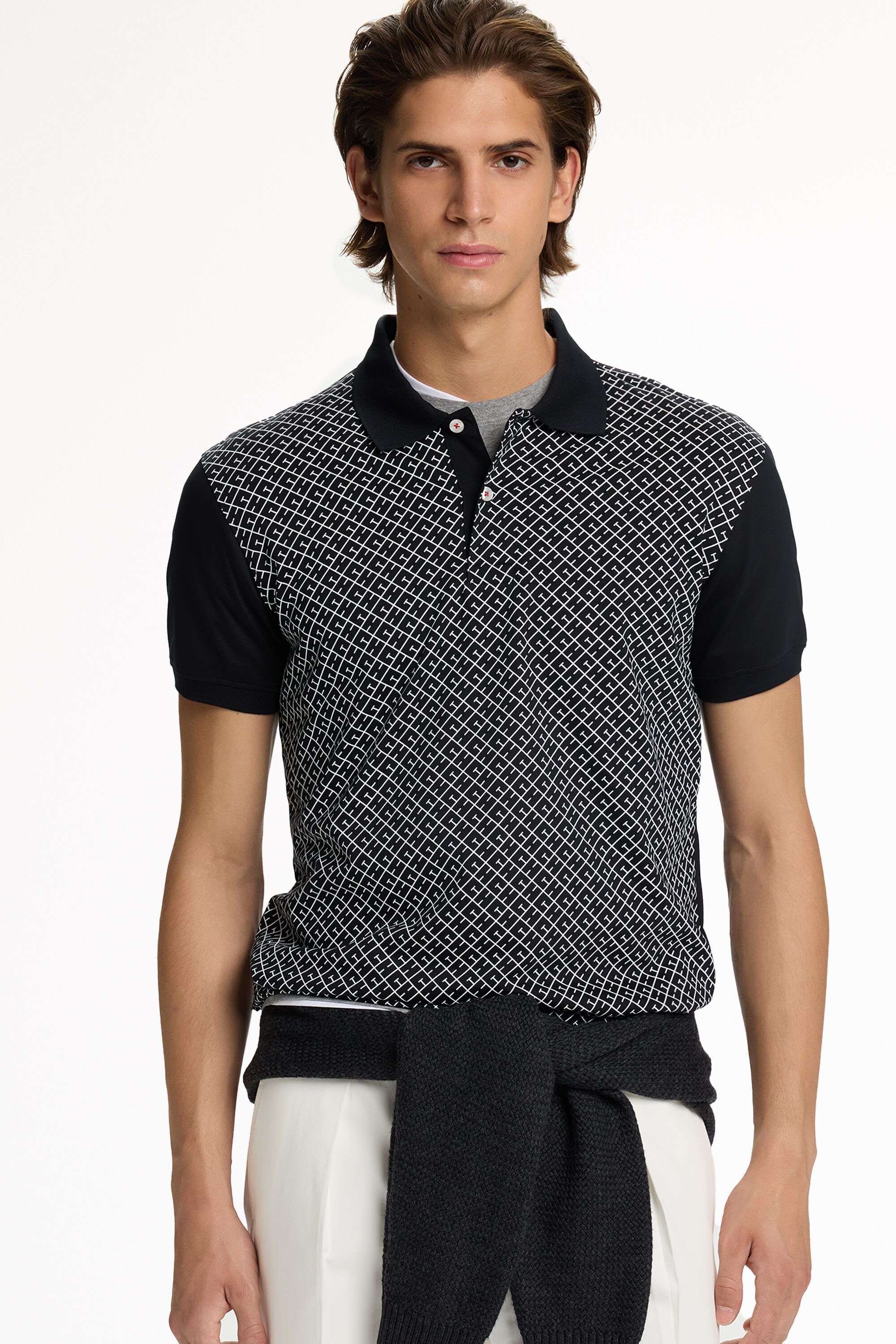 CH2020 Print Jersey Polo Shirt