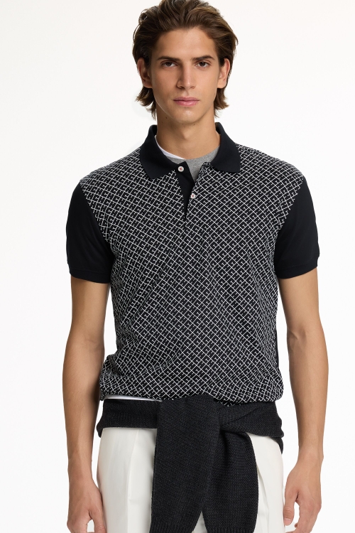 CH2020 PRINT JERSEY POLO SHIRT