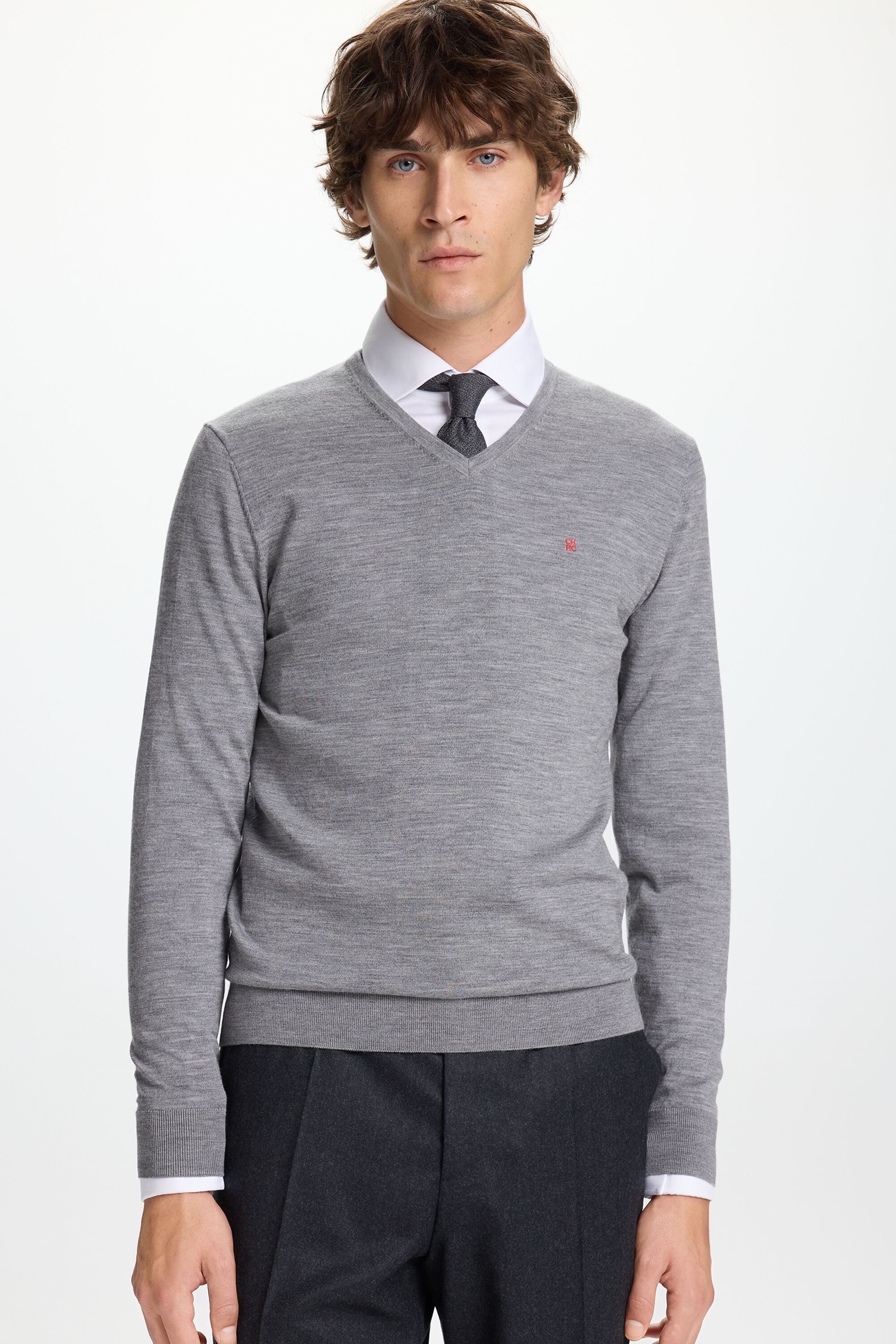 Merino Wool V-Neck Sweater