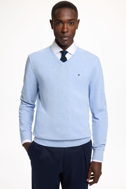 COTTON V-NECK SWEATER