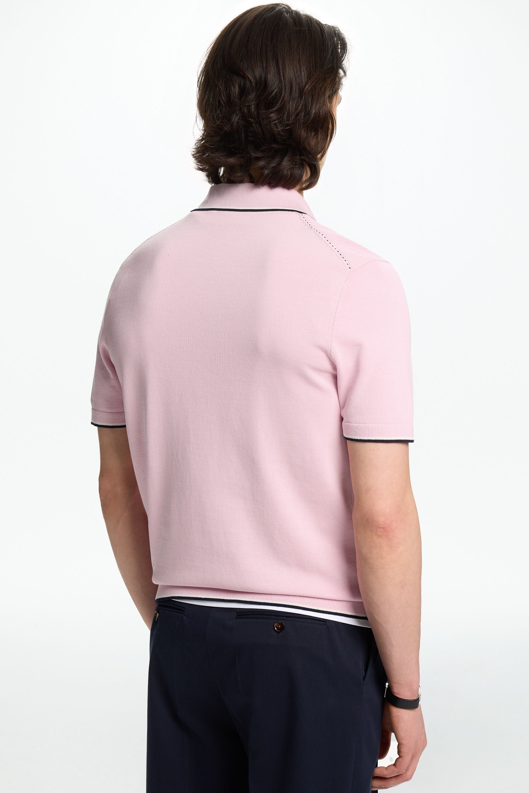 Pique Polo Knit Top