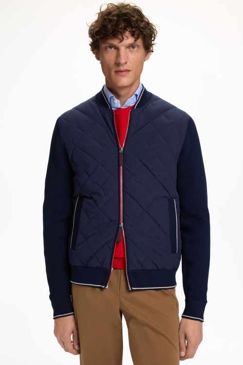 KNIT AND CH 2020 QUILTED NYLON CARDIGAN
