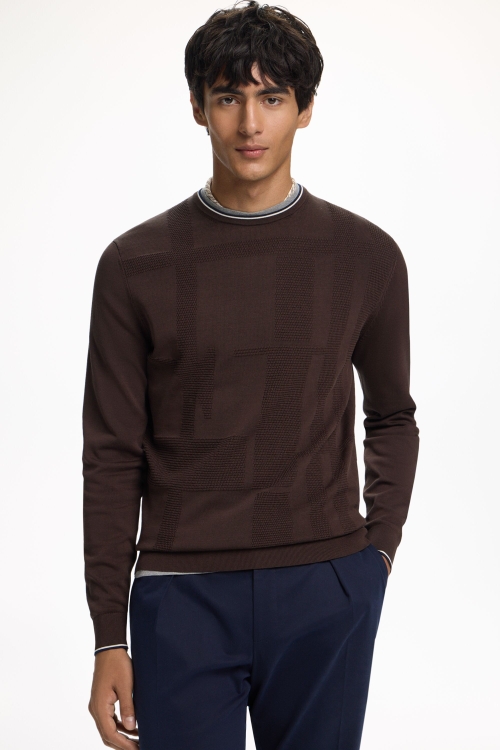 CH TEXTURED GASSED COTTON SWEATER