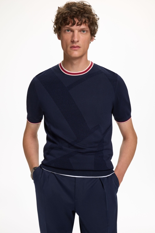 CH TEXTURED KNIT T-SHIRT