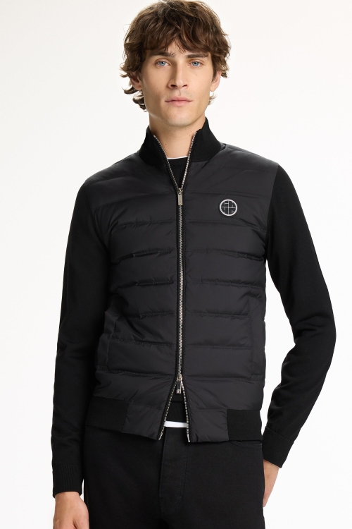 CH2020 DOWN-QUILTED COMBINED CARDIGAN