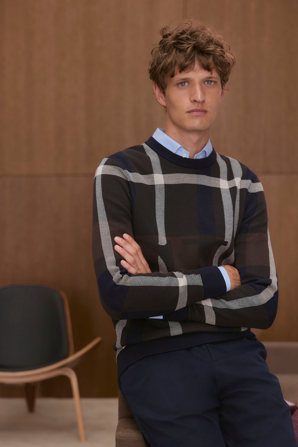 JERSEY DE JACQUARD DE ALGODÓN CHARTAN