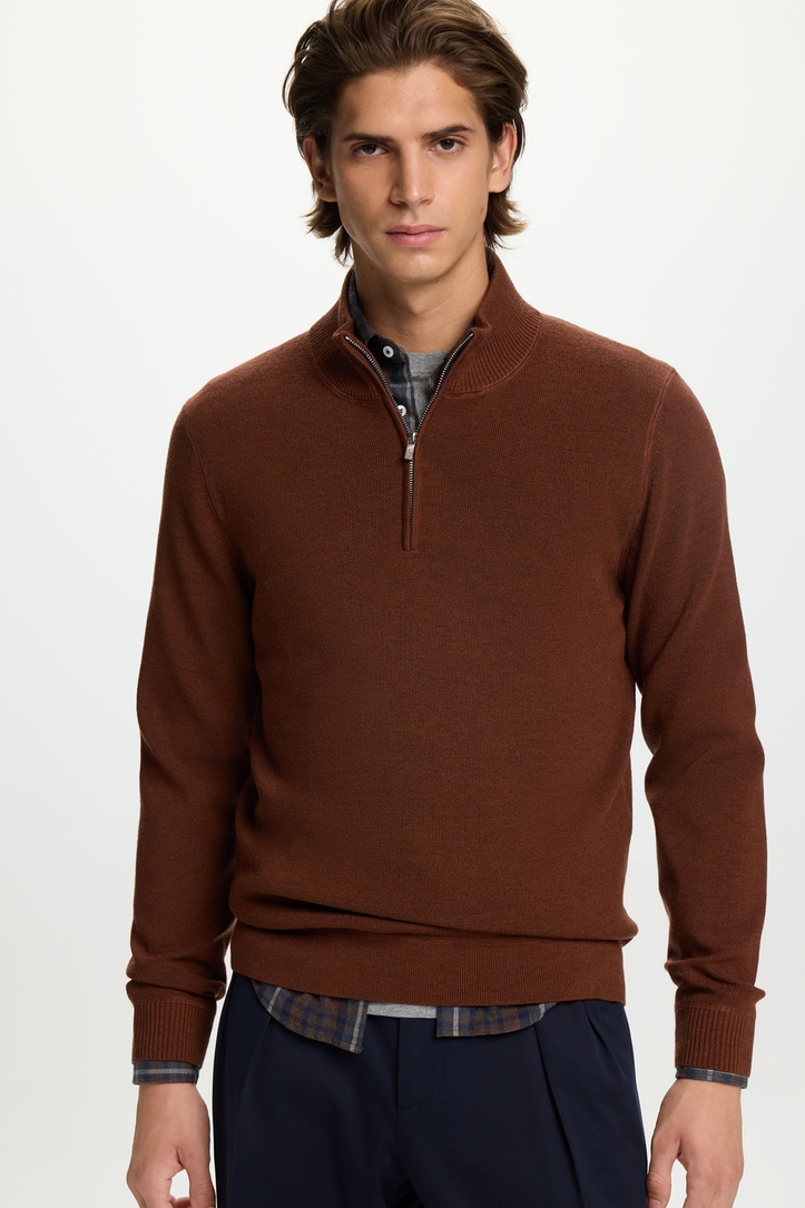 Merino Wool Half-Zip Sweater