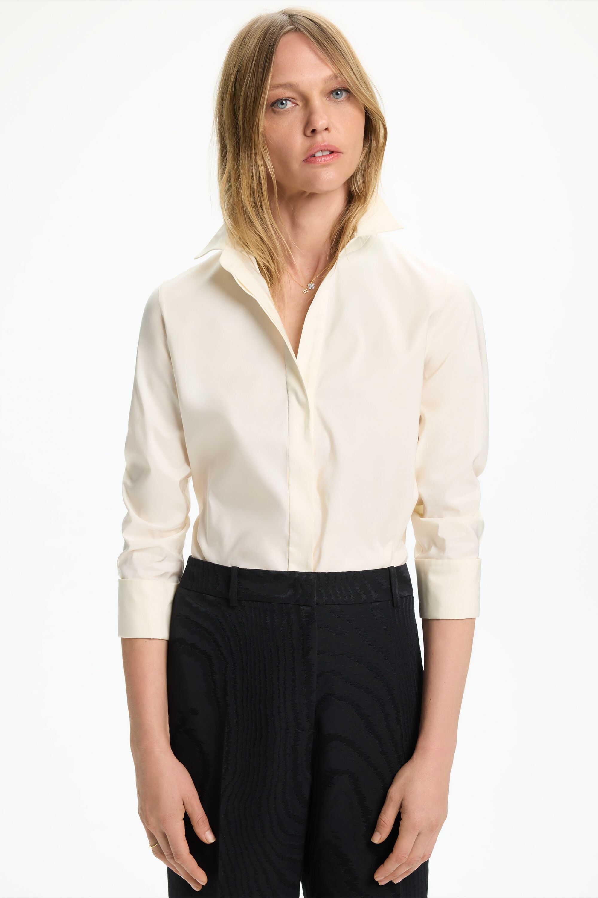 Taffeta Fitted Shirt